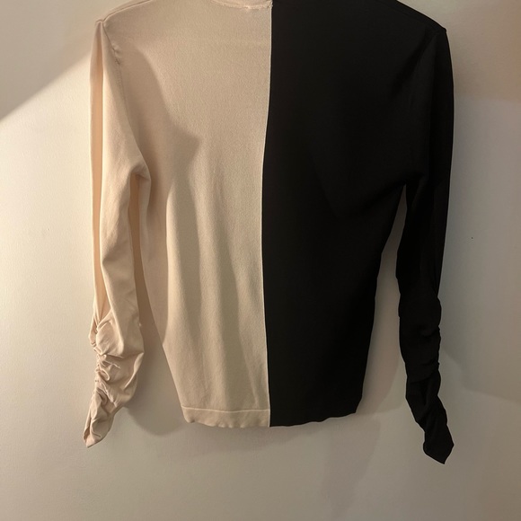 Zara Dual Colour Top Long Sleeve M - Picture 3 of 5